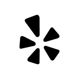 black yelp logo