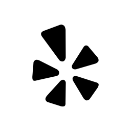 black yelp logo
